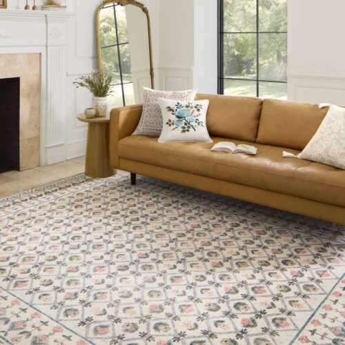 Alternative view of Eden Lattice Power Loomed Rug - Ivory