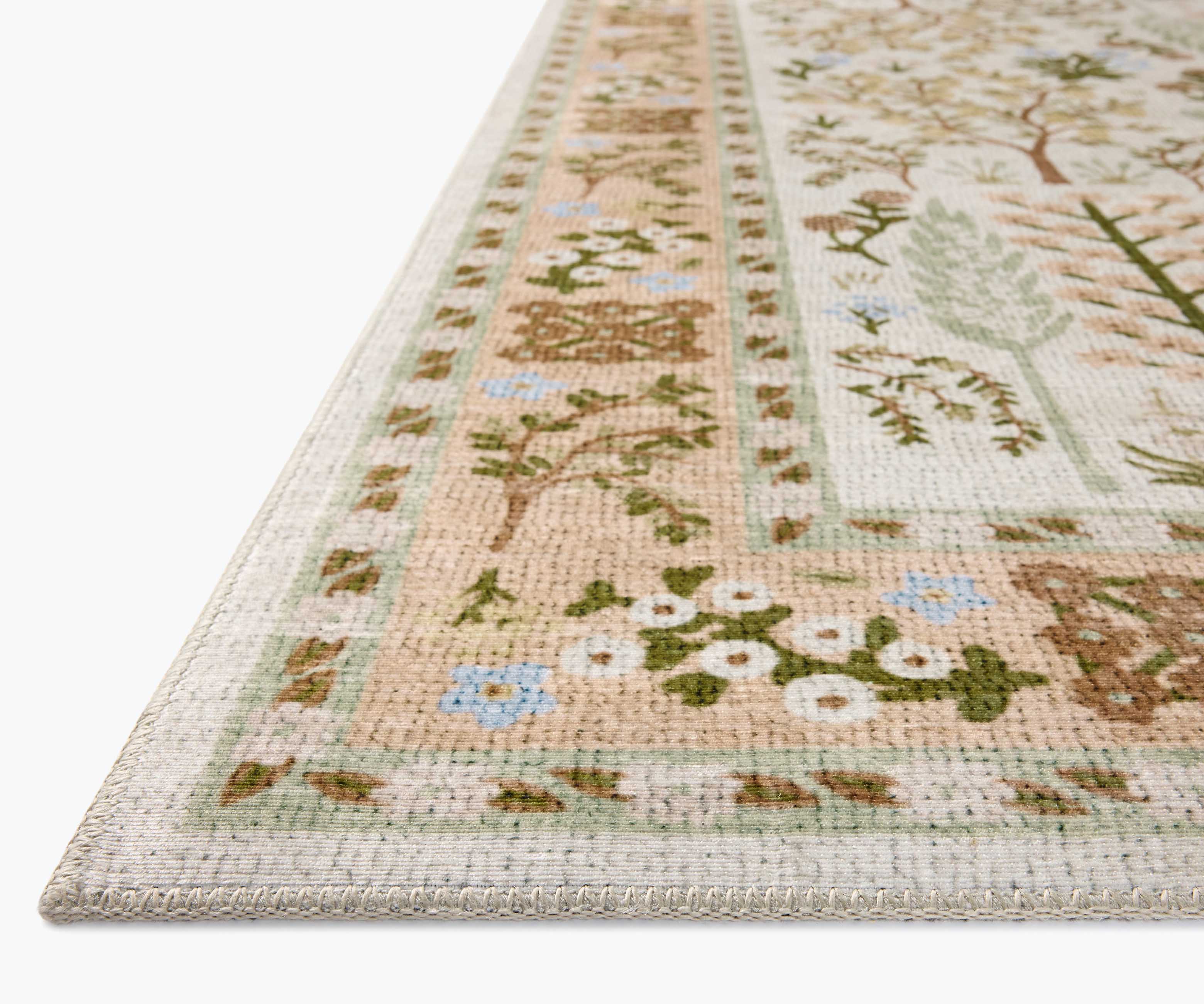 Canopy Bough Printed Rug - Cream - Image 4