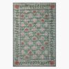 Wildwood Rose Trellis Printed Rug - Mint