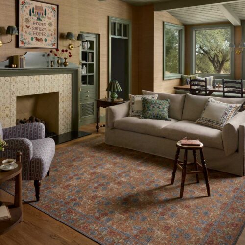 Alternative view of Edinburgh Maple Power Loomed Rug - Cinnamon