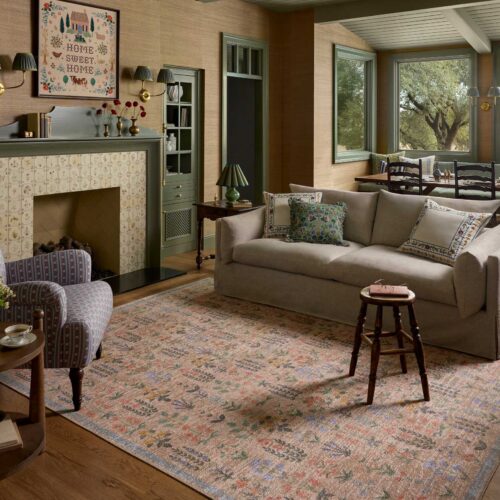 Alternative view of Edinburgh Campbell Power Loomed Rug - Cream