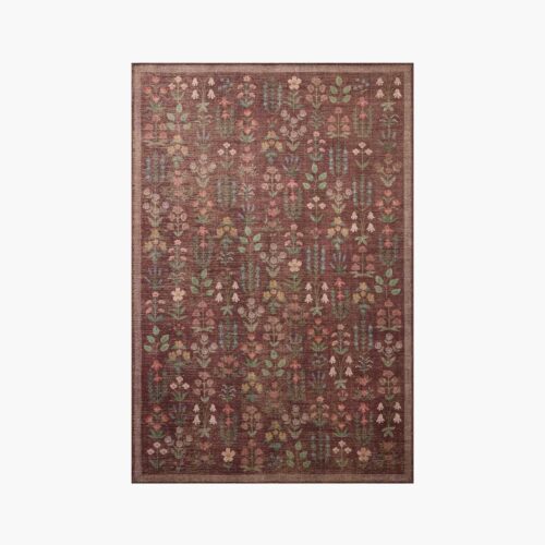 Edinburgh Campbell Power Loomed Rug - Merlot