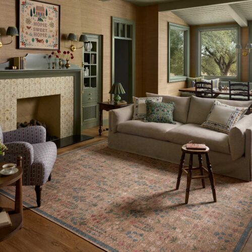 Alternative view of Edinburgh Campbell Power Loomed Rug - Wheat