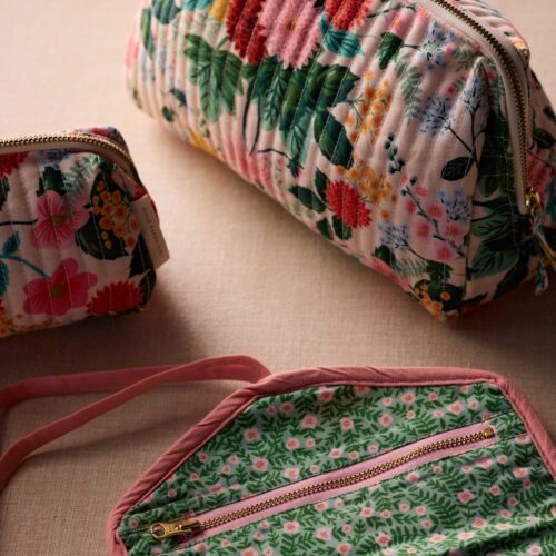 Alternative view of Quilted Large Cosmetic Pouch - Dahlia