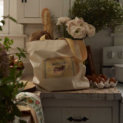 Alternative view of East West Canvas Tote Bag - Butter