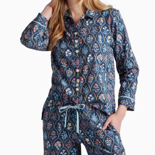 Voile Button Front Crop Set - Hawthorne