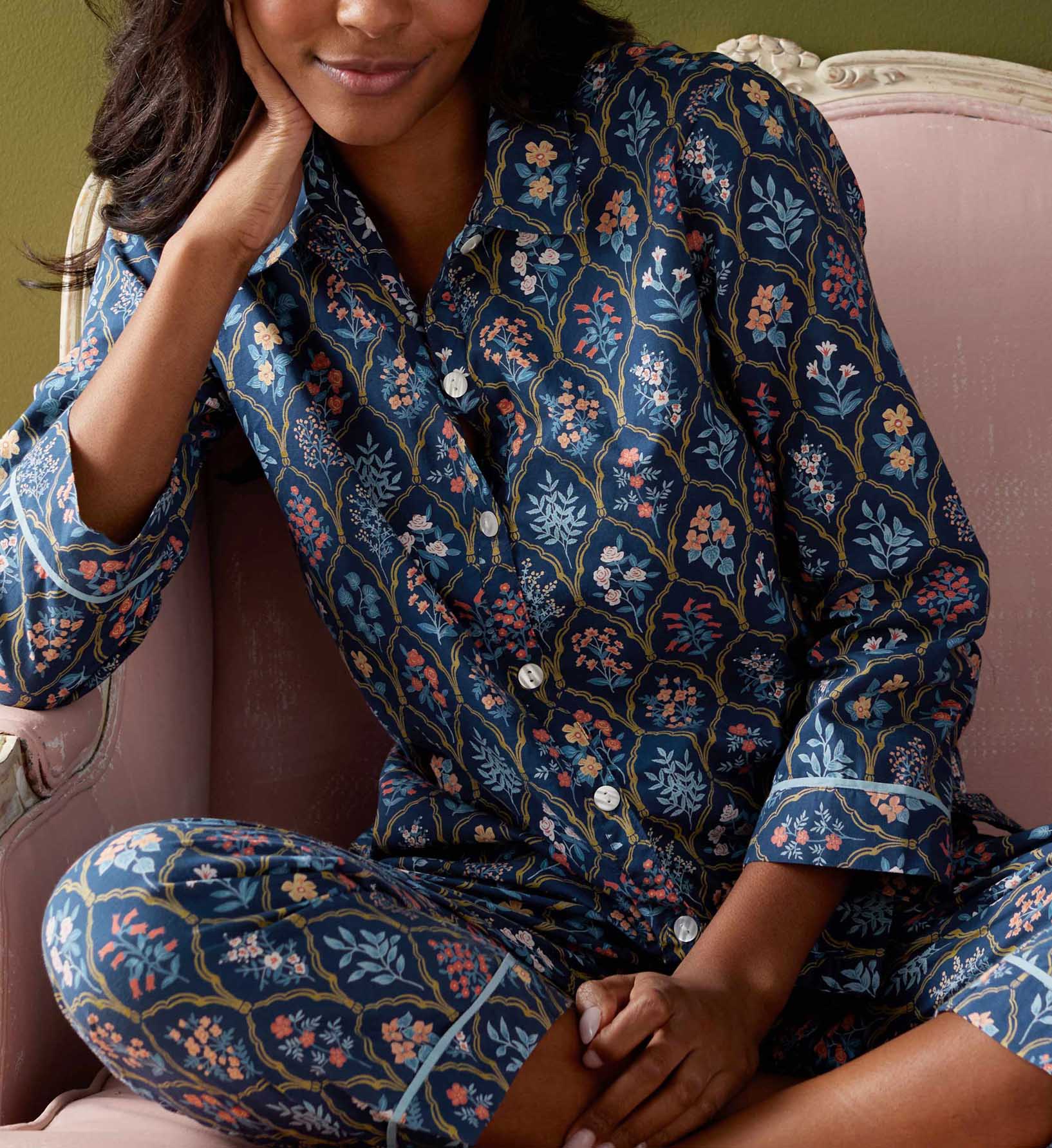Voile Button Front Crop Set - Hawthorne - Image 2