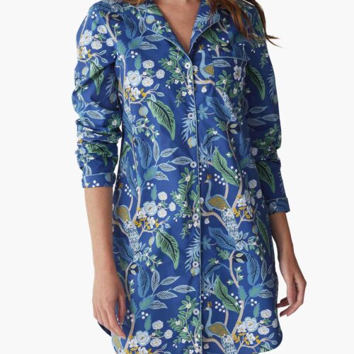 Poplin Nightshirt - Peacock