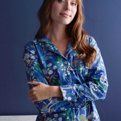 Alternative view of Poplin Nightshirt - Peacock