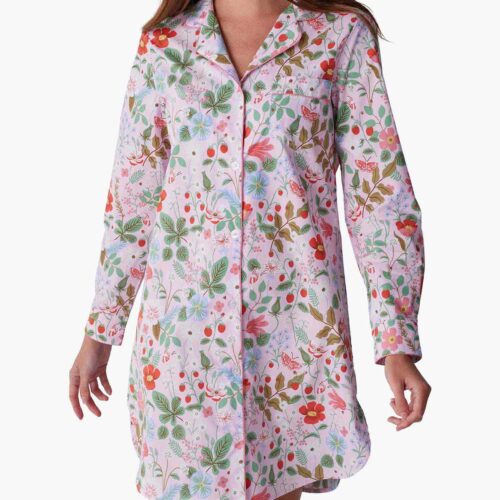 Poplin Nightshirt - Strawberry Fields