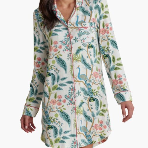 Tencel Modal Nightshirt - Peacock Ivory
