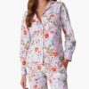 Poplin Button Front Long Set - Strawberry Fields