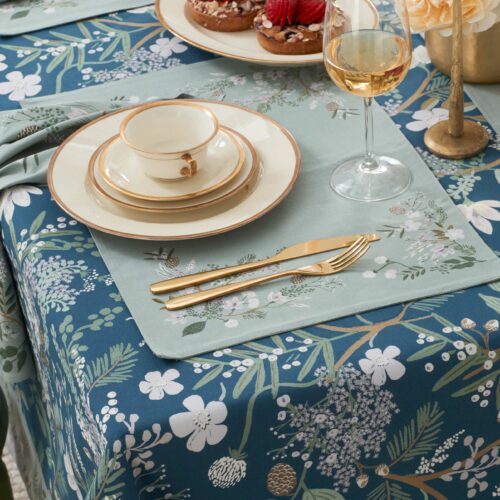 Alternative view of Cotton Placemats - Juniper Forest