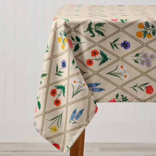 Cotton Tablecloth - Garden Study