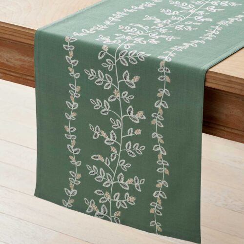 Cotton Table Runner - Climbing Vines