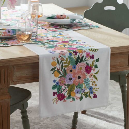 Alternative view of Cotton Table Runner - Garden Party