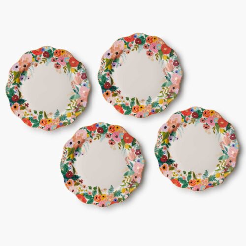 Porcelain Dinner Plate Set - Garden Party