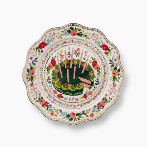 Celebration Plate - Floral Cake