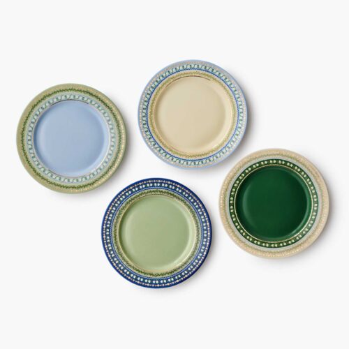 Porcelain Dessert Plate Set - Delphine