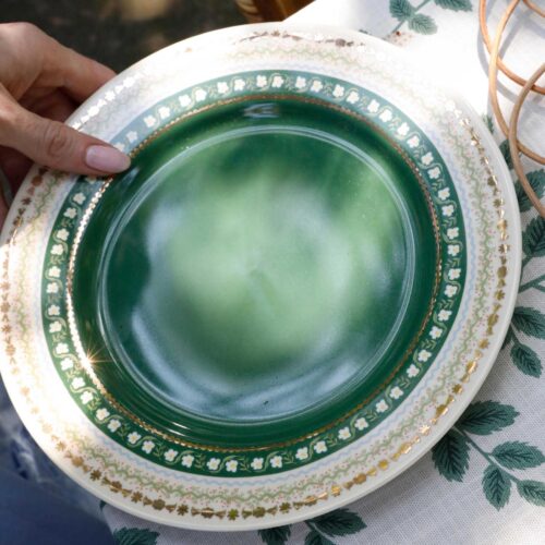 Alternative view of Porcelain Dessert Plate Set - Delphine