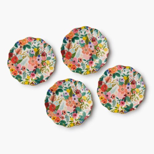 Porcelain Dessert Plate Set - Garden Party