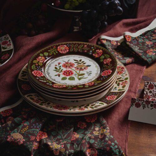 Alternative view of Porcelain Dessert Plate Set - Gracie