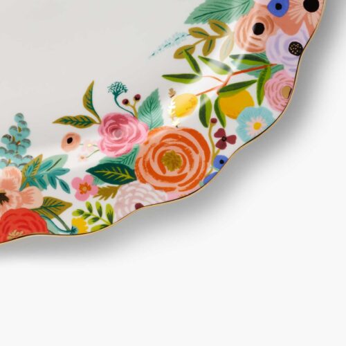 Alternative view of Large Porcelain Serving Platter - Garden Party