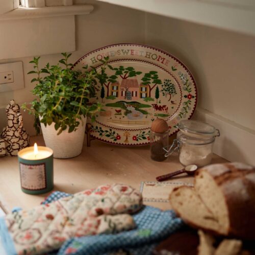 Alternative view of Large Porcelain Serving Platter - Home Sweet Home