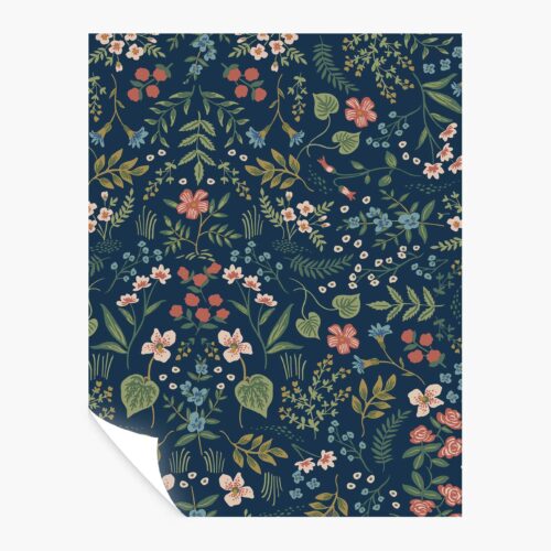 Wildwood Peel & Stick Wallpaper Sample - Navy