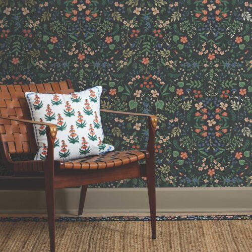 Alternative view of Wildwood Peel & Stick Wallpaper - Black