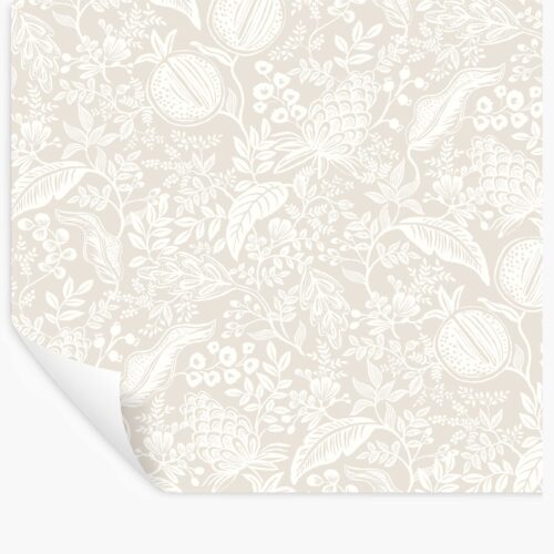 Pomegranate Peel & Stick Wallpaper - Beige & White
