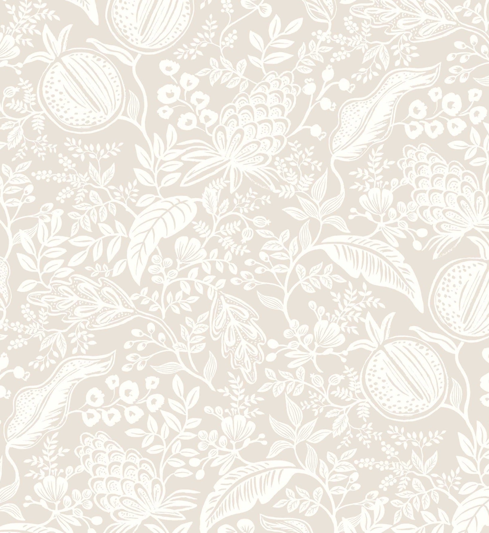 Pomegranate Peel & Stick Wallpaper - Beige & White - Image 3