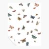 Butterfly House Peel & Stick Wallpaper Sample - White