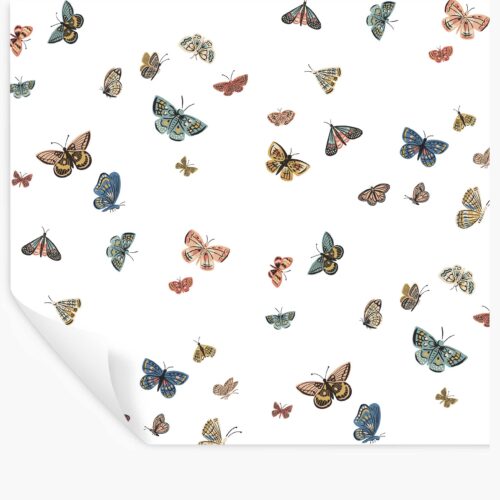 Butterfly House Peel & Stick Wallpaper - White