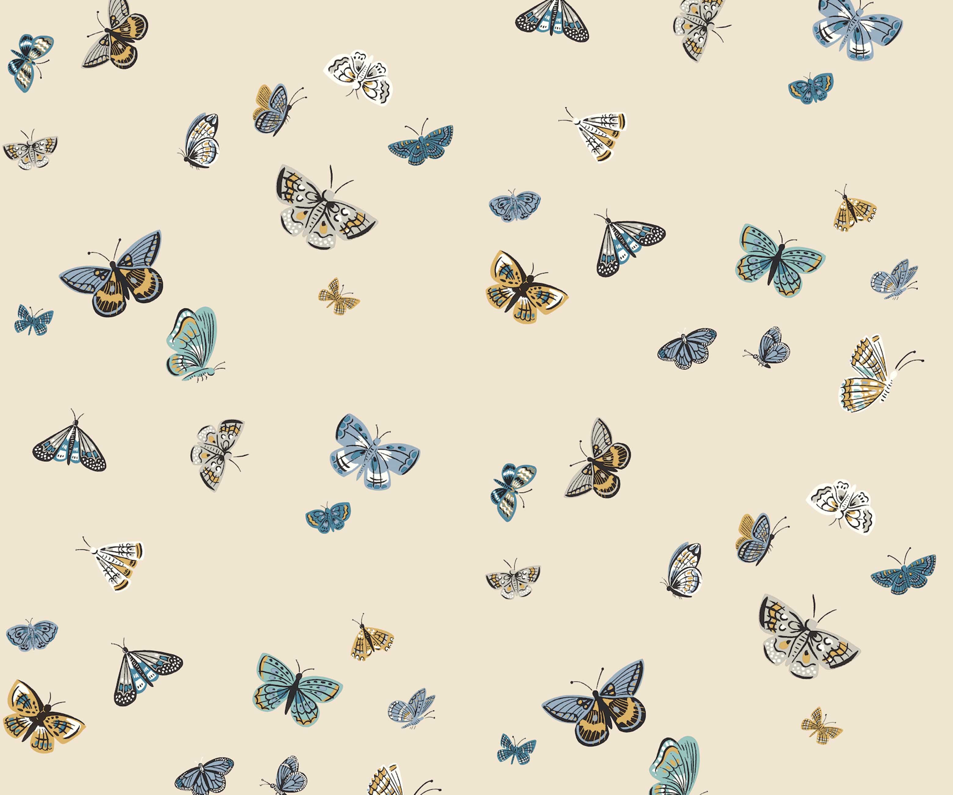 Butterfly House Peel & Stick Wallpaper - Linen - Image 3