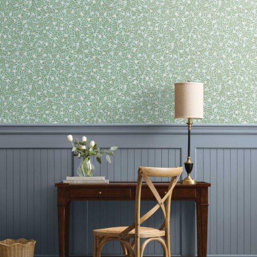Alternative view of Elodie Peel & Stick Wallpaper Sample - Light Blue