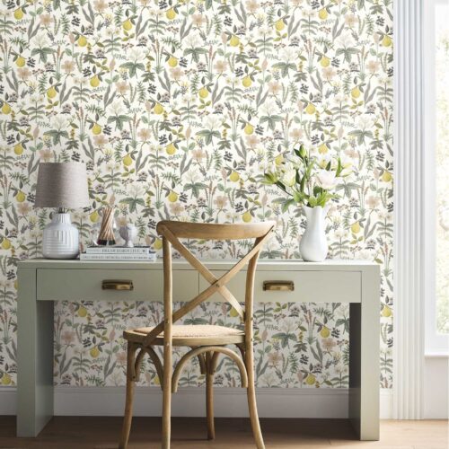 Alternative view of Herb Garden Peel & Stick Wallpaper - Cream