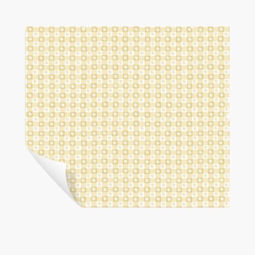 Daisy Gingham Peel & Stick Wallpaper - Gold