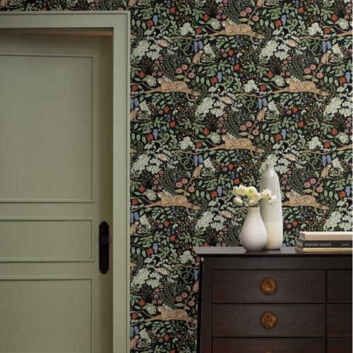 Alternative view of Safari Peel & Stick Wallpaper - Black