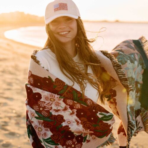 Alternative view of Woven Blanket - Americana