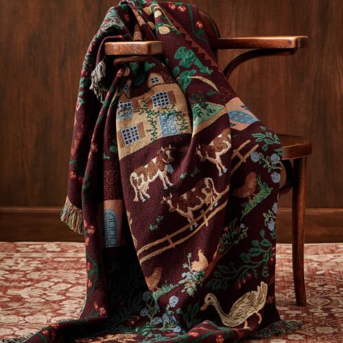 Alternative view of Woven Blanket - Country Farm