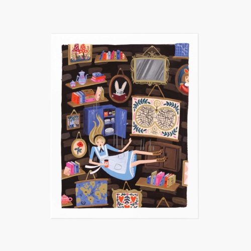 Alice Falling Art Print