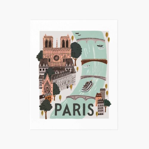 Paris World Traveler Art Print