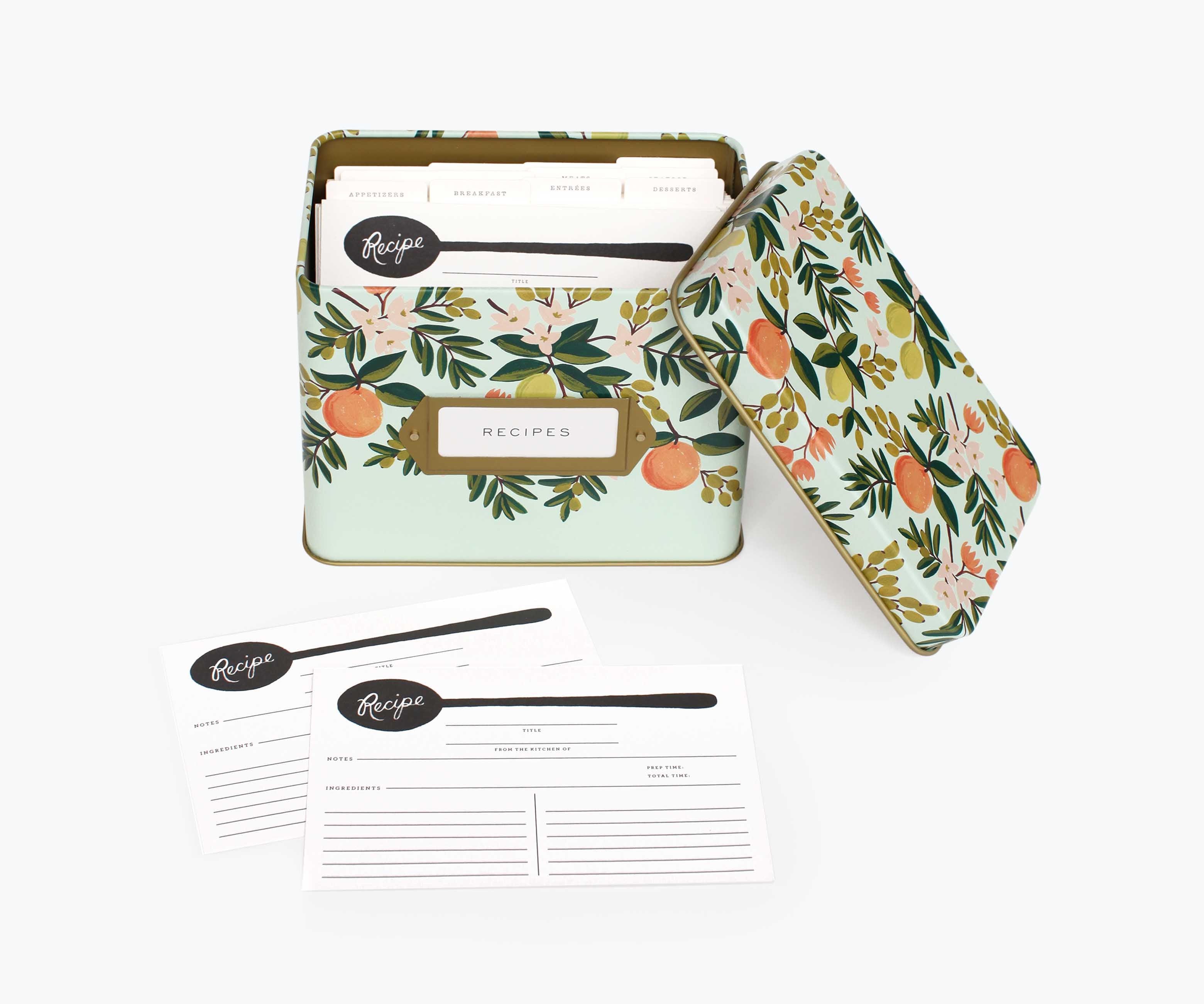 Recipe Tin - Citrus Floral - Image 3