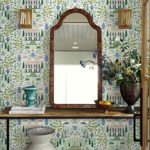 Alternative view of Camont Wallpaper - Blue & Green
