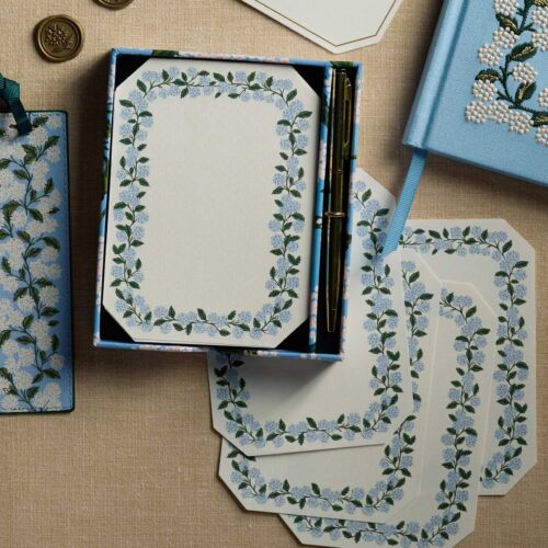 Alternative view of Note Writing Set - Hydrangea