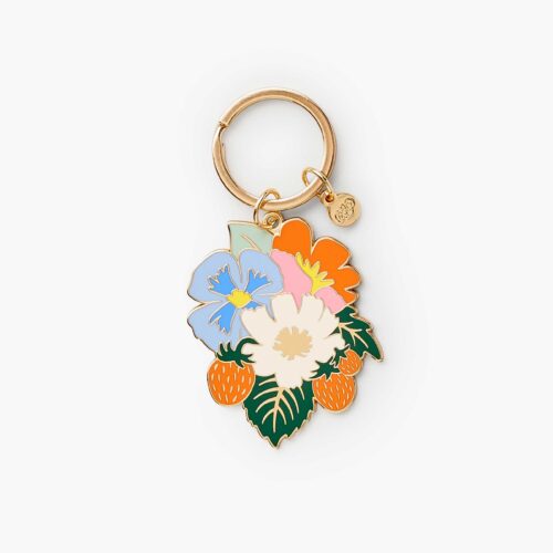 Enamel Keychain - Strawberry Fields