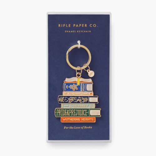 Alternative view of Enamel Keychain - Book Club