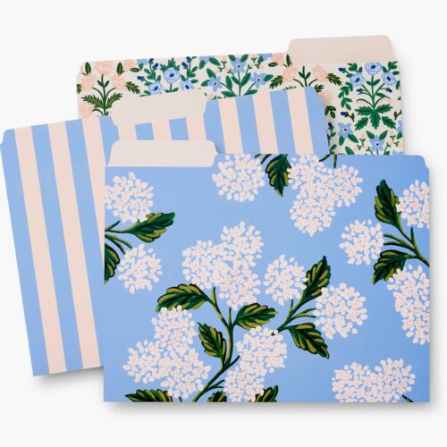 Assorted File Folders - Hydrangea