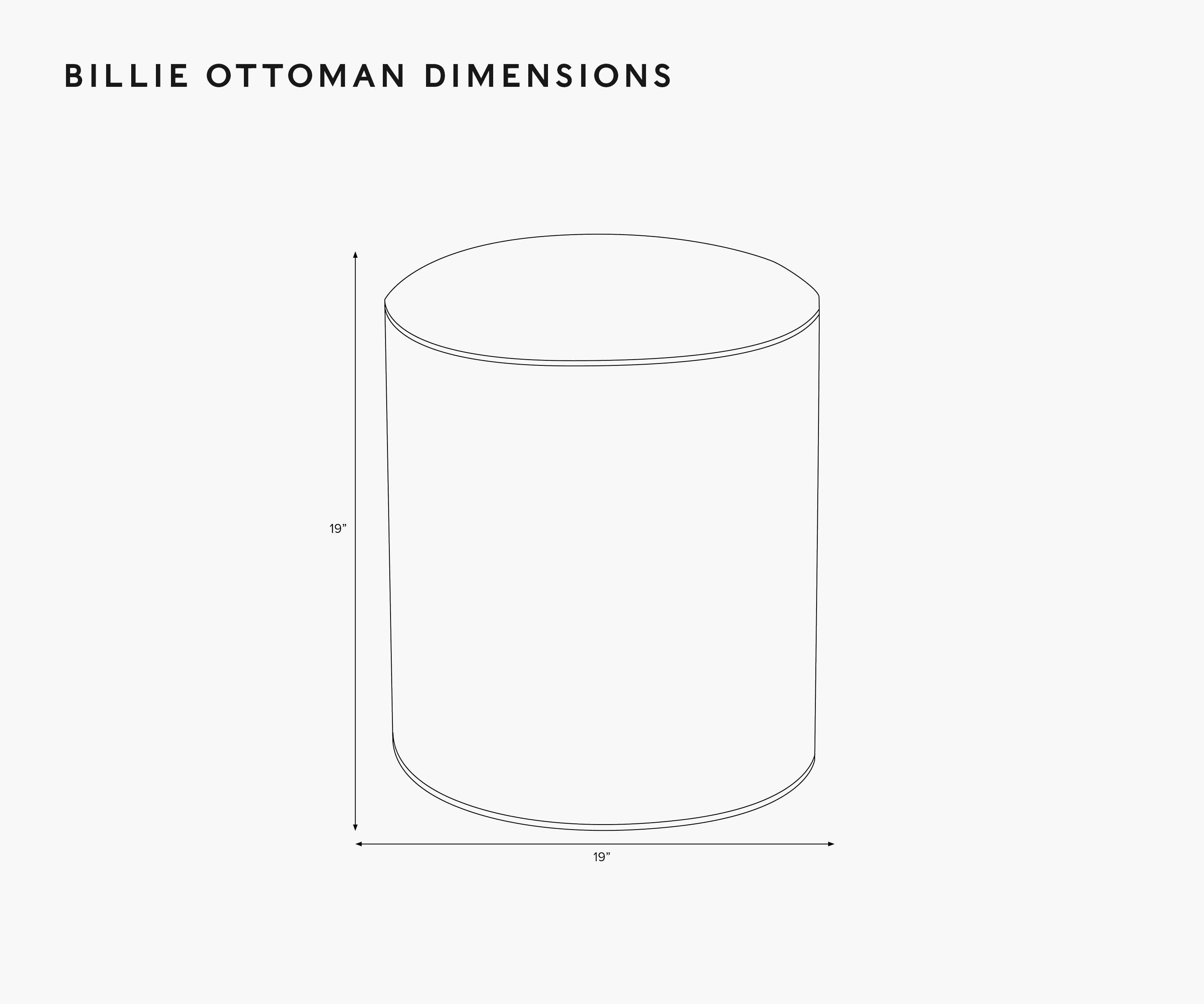 Billie Ottoman - Garden Party - Image 3